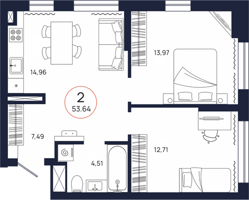 Планировка двухкомнатной квартиры Планировка двухкомнатной квартиры