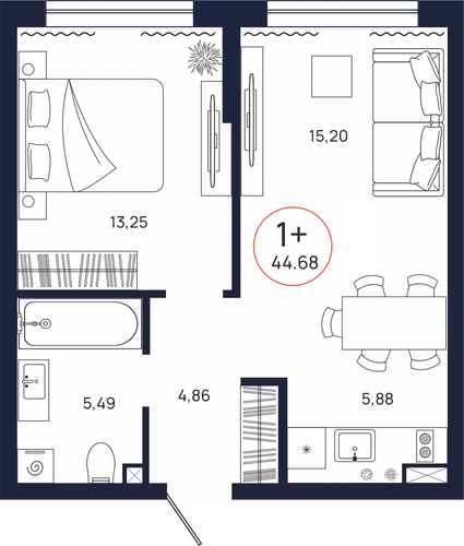 Планировка однокомнатной квартиры Планировка однокомнатной квартиры