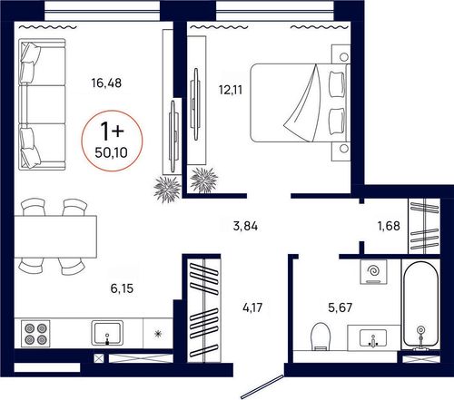 Планировка однокомнатной квартиры Планировка однокомнатной квартиры