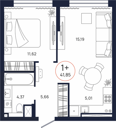 Планировка однокомнатной квартиры Планировка однокомнатной квартиры